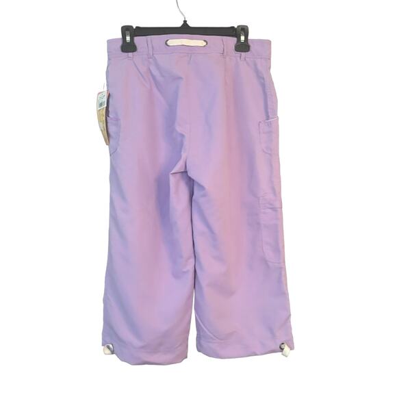 Nina Capri Lilac Purple Capri Pants Convertible Womans Size 8 Summer Beachy NEW - Picture 4 of 9